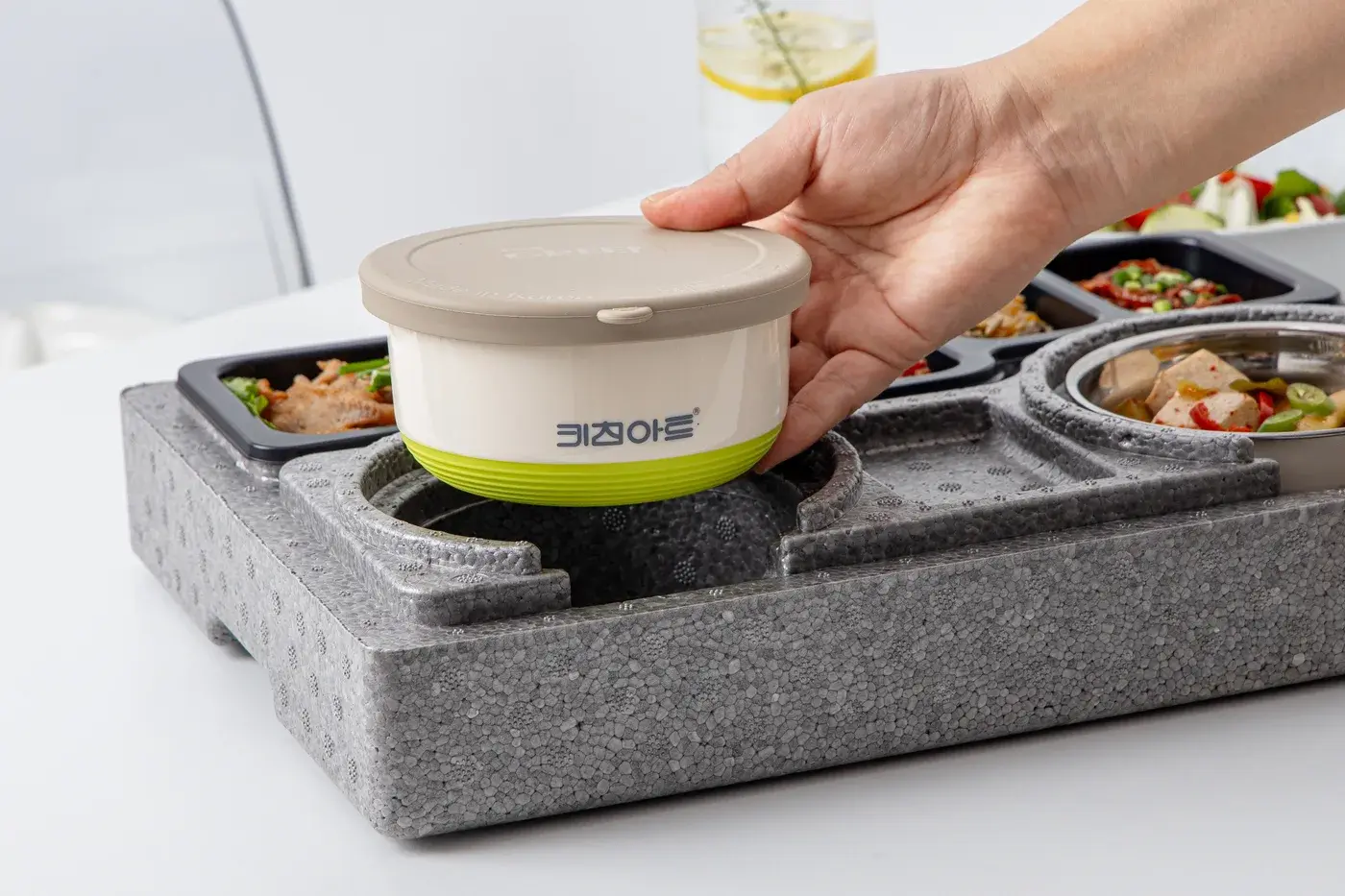 친환경 도시락 용기 구성